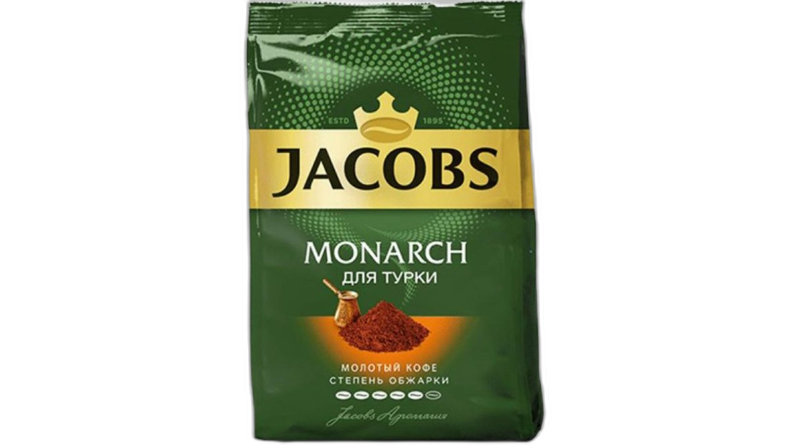 ყავა "იაკობს მონარქი" დაფქული, ჯეზვესთვის 80 გრ, ცალი