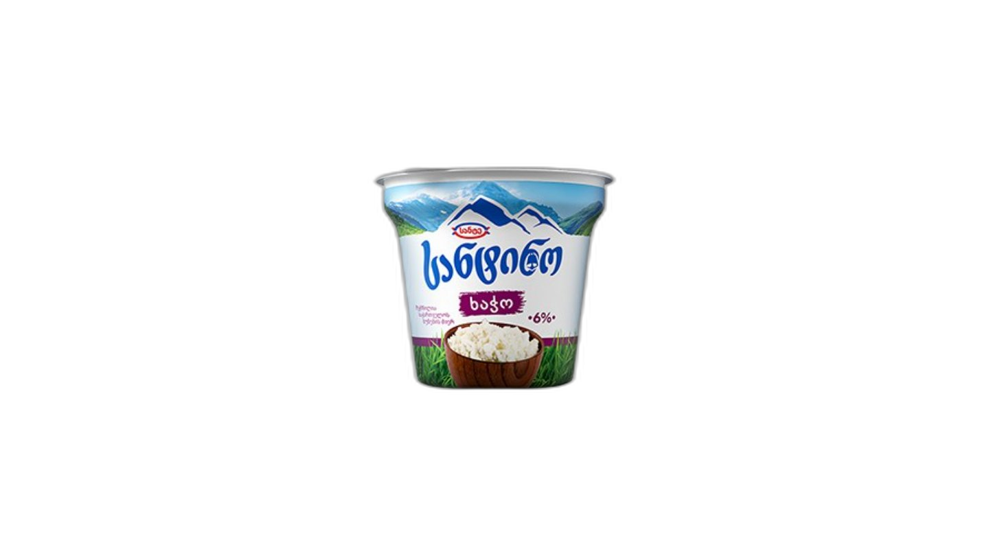 ხაჭო "სანტინო" 6 % 180 გრ / 4860051003889