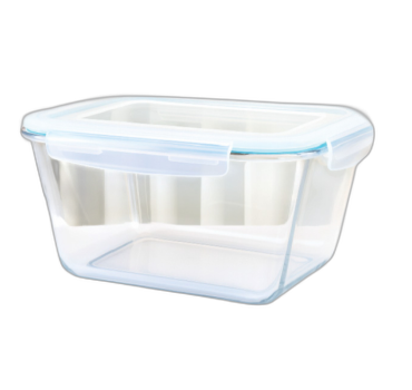 კონტეინერი  მინის, ჰერმენტული 800 მლ