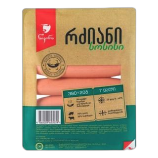 სოსისი რძიანი 390გრ ნიკორა