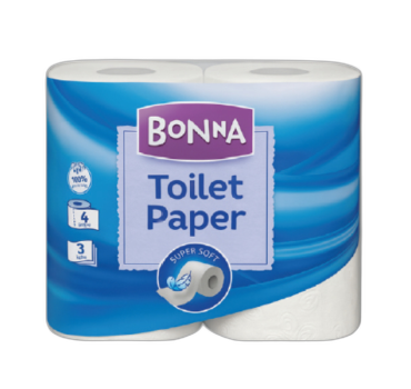 „ბონნა“ საპირფარეშოს ქაღალდი 4 ც.