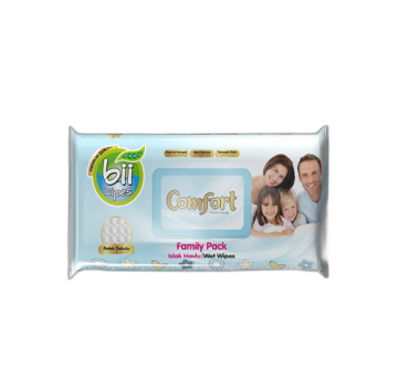 „კომფორტი“ სველი ხელსახოცი 120 ც.