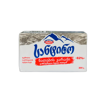 „სანტინო“ კარაქი ნაღების 82% 400 გ