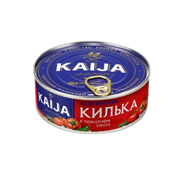 „კაიჯა“ თევზის კონსერვი „კილკა ტომატში“ 240 გ