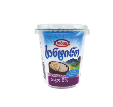 „სანტინო“ ხაჭო 6% 320 გ