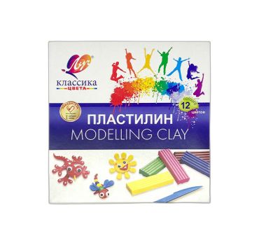 პლასტელინი 12 ფ.