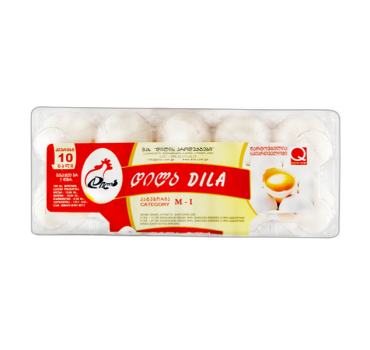 „დილა“ კვერცხი 1 კატ. 10 ც.