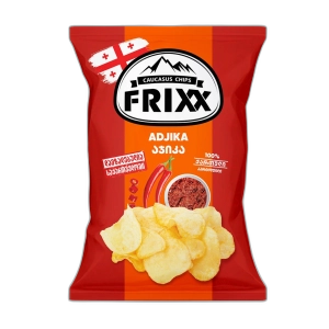 ჩიფსი კარტოფილის "ფრიქსი" აჯიკის გემოთი 120გრ