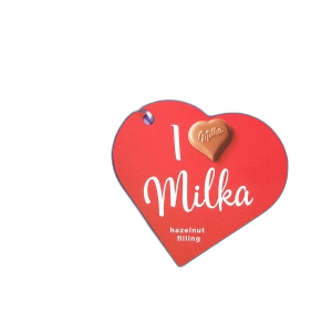 შოკოლადის ნაკრები "მილკა"  თხილის შიგთვსით 110გრ