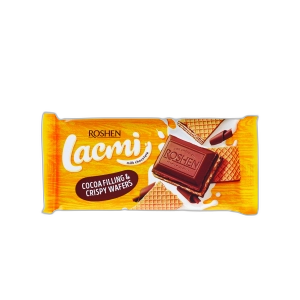 შოკოლადის ფილა "ლაქმი" შოკოლადის შიგთავსით და ვაფლით 90გრ