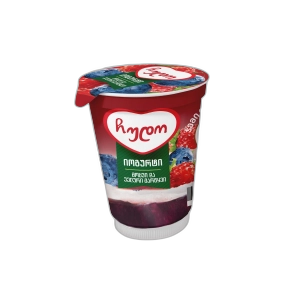 იოგურტი  "ჩუდო" მოცვი/ველური მარწყვი 130გრ