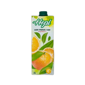 წვენი "ჰოპი" ფორთოხალი (ტეტრაპაკი) 1ლ