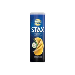 ჩიფსი კარტოფილის "ლეისი" STAX არაჟნის და ხახვის 140გრ