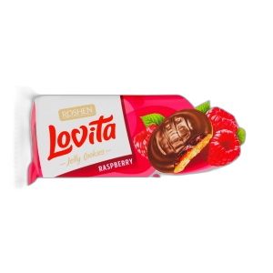 ორცხობილა "ლავიტა"  ჟოლოს  ჟელეს შიგთავსით 135გრ