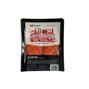 ძეხვი ნედლად შებოლილი "ლიდერ ფუდი" პეპერონი 100გრ