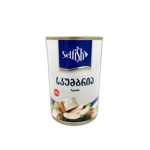 კონსერვი თევზის "სელფიშ" სკუმბრია ზეთში 425გრ