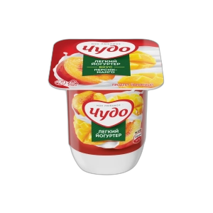 იოგურტი "ჩუდო" ატამი/მანგო 2,5% 115გრ