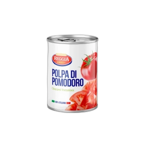 კონსერვი პომიდორის "რეგია" დაჭრილი 400გრ