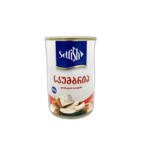 კონსერვი თევზის "სელფიშ" სკუმბრია ტომატში 425გრ