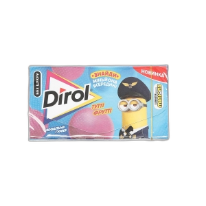 საღეჭი რეზინი "დიროლი" ხილის ასორტით საბავშვო 13,5გრ