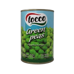 კონსერვი ბარდის "ტოკო" მწვანე 400გრ
