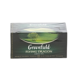 ჩაი მწვანე "გრინფილდ" მფრინავი დრაკონი 2გრ*25ც