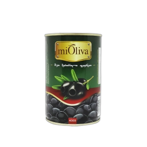 კონსერვი ზეთისხილის "Mioliva" შავი უკურკო 400გრ