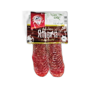 ძეხვი ნედლად შებოლილი "ალანი" საქონლის დაჭრილი 80გრ