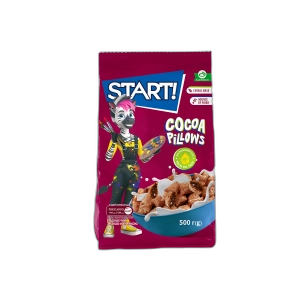 ფანტელი სიმინდის "სტარტი" შოკოლადის ბალიშებით 500გრ