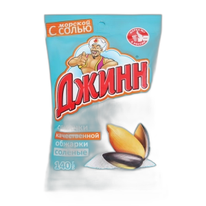 მზესუმზირა "ჯინი" მოხალული მარილით 140 გრ