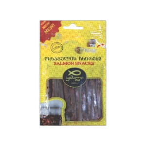 თევზი შებოლილი "უმალი" ორაგულის ჩხირი 40გრ