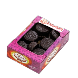 ორცხობილა სენდვიჩი "სანდომი" ალუბლის ჯემით შოკოლადში 650გრ