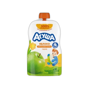 ხილის ფაფა "აგუშა" ვაშლი 90გრ