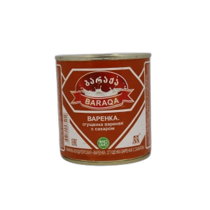 შესქელებული რძის შემცველი პროდუქტი "ბარაქა" მოხარშული 8,5% 370 გრ