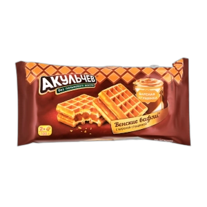 ვაფლი ვენური "აკულჩევი" შედედებული რძით 100გრ