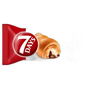 მიდი კრუასანი "7 Days" ვანილის და კაკაოს კრემით 60გრ