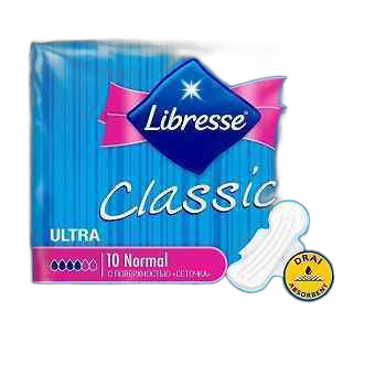 ქალის ჰიგიენური საფენი /ლიბრესი კლასიკ ნორმალი/2წვ/9ც