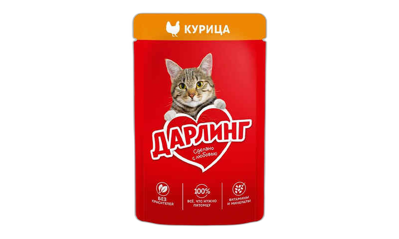 კატის საჭმელი /დარლინ/ქათმის ხორცით/75გ