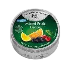 კანფეტი / C&H / უშაქრო / შერეული ხილის წვეთები / 175 გრ