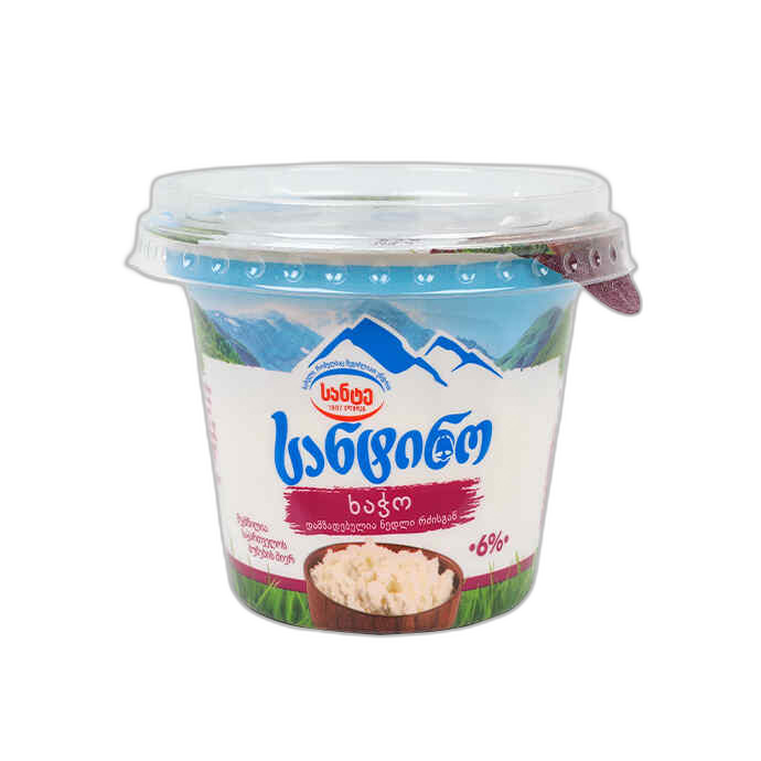 ხაჭო /სანტინო/ ჭიქა (6%)180გრ