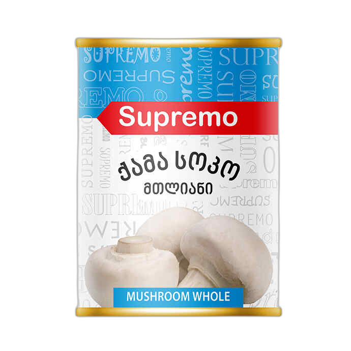 სოკოს კონსერვი /სუპრემო მთლიანი /400 მლ.