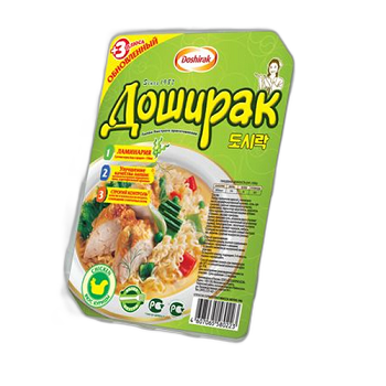 სუპი /დოშირაკი თეფშზე ქათმის/90გრ