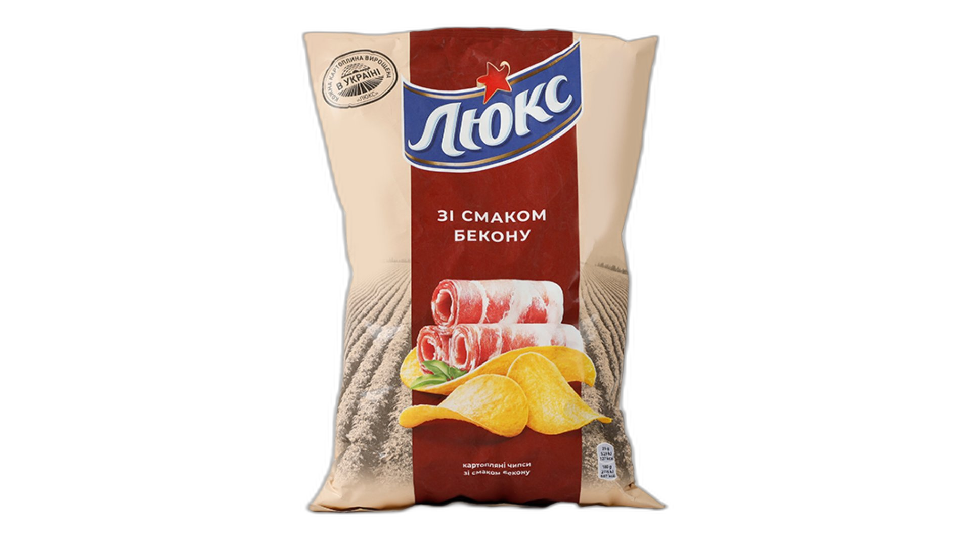 ჩიფსი /ლუქსი ბეკონით/ 125გრ