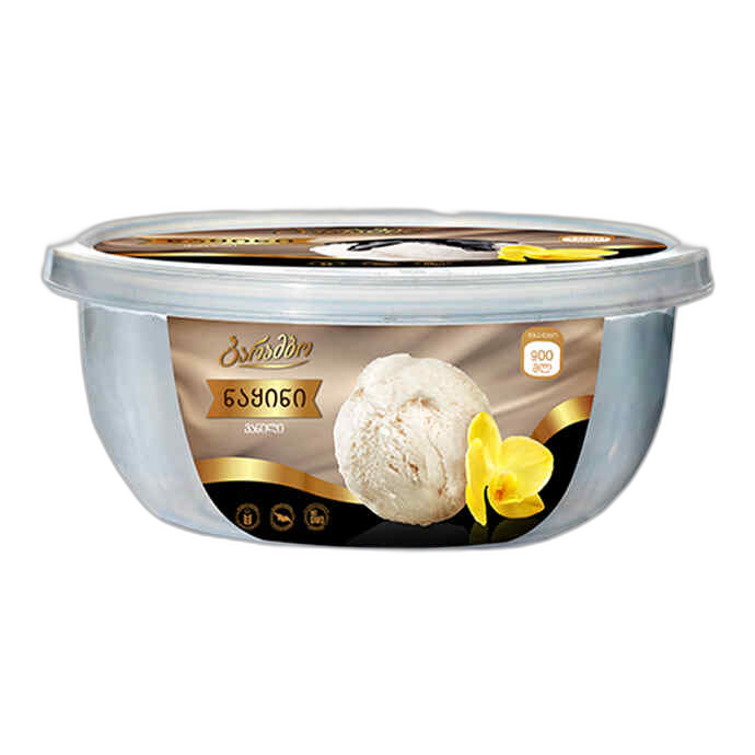 ნაყინი საოჯახო/ბარამბო/ვანილი/900მლ