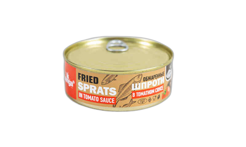 თევზის კონსერვი / ბანგა / შებოლილი კილკა ტომატის სოუსში / 240გრ