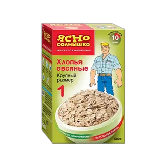 შვრიის ფანტელი /იასნო სოლნიშკო მსხვილი მარცვლები/ 500გრ