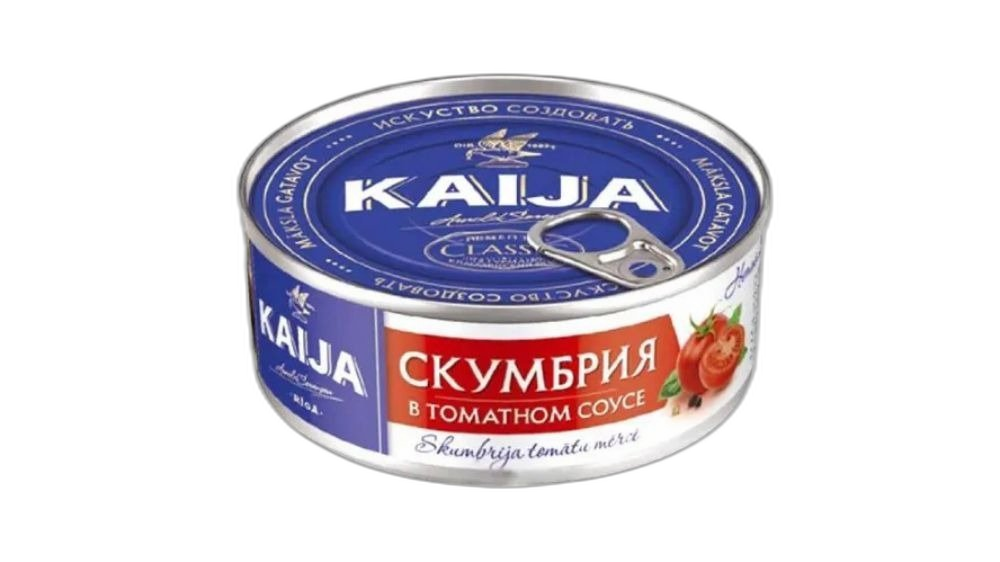 Kaija სკუმბრია ტომატში 240გრ