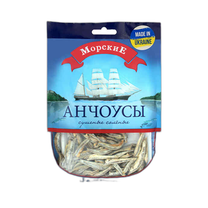 გამომშრალი თევზი/ მორსკიე ანჩოუსი  /36 გრ