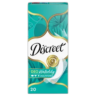 Discreet Multiform ყოველდღიური ჰიგიენური საფენი წყლის ლილია 20ც