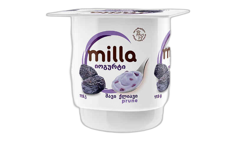 იოგურტი /შავი ქლიანი / მილა  / 3.5% / 115გრ